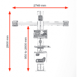 Трехмерный 3D стенд  колес для измерения и регулировки углов установки колес GEO 15